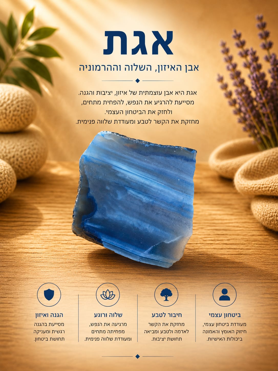 אגת כחול גולמי — נשמיא