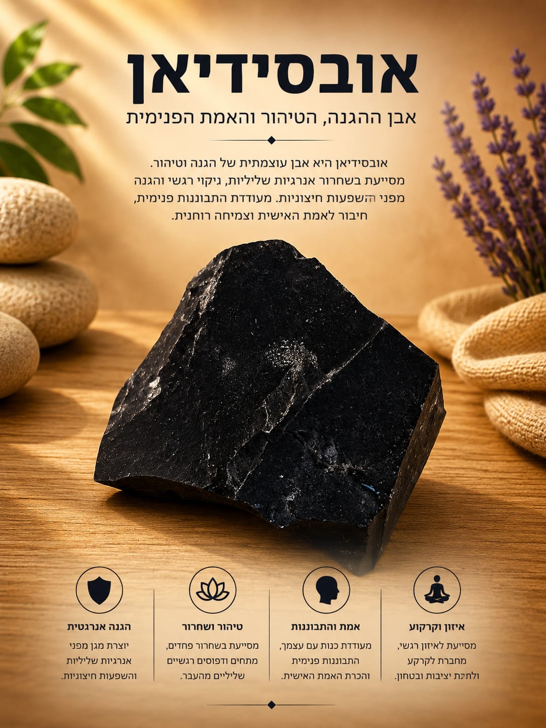 אובסידיאן גולמי — נשמיא